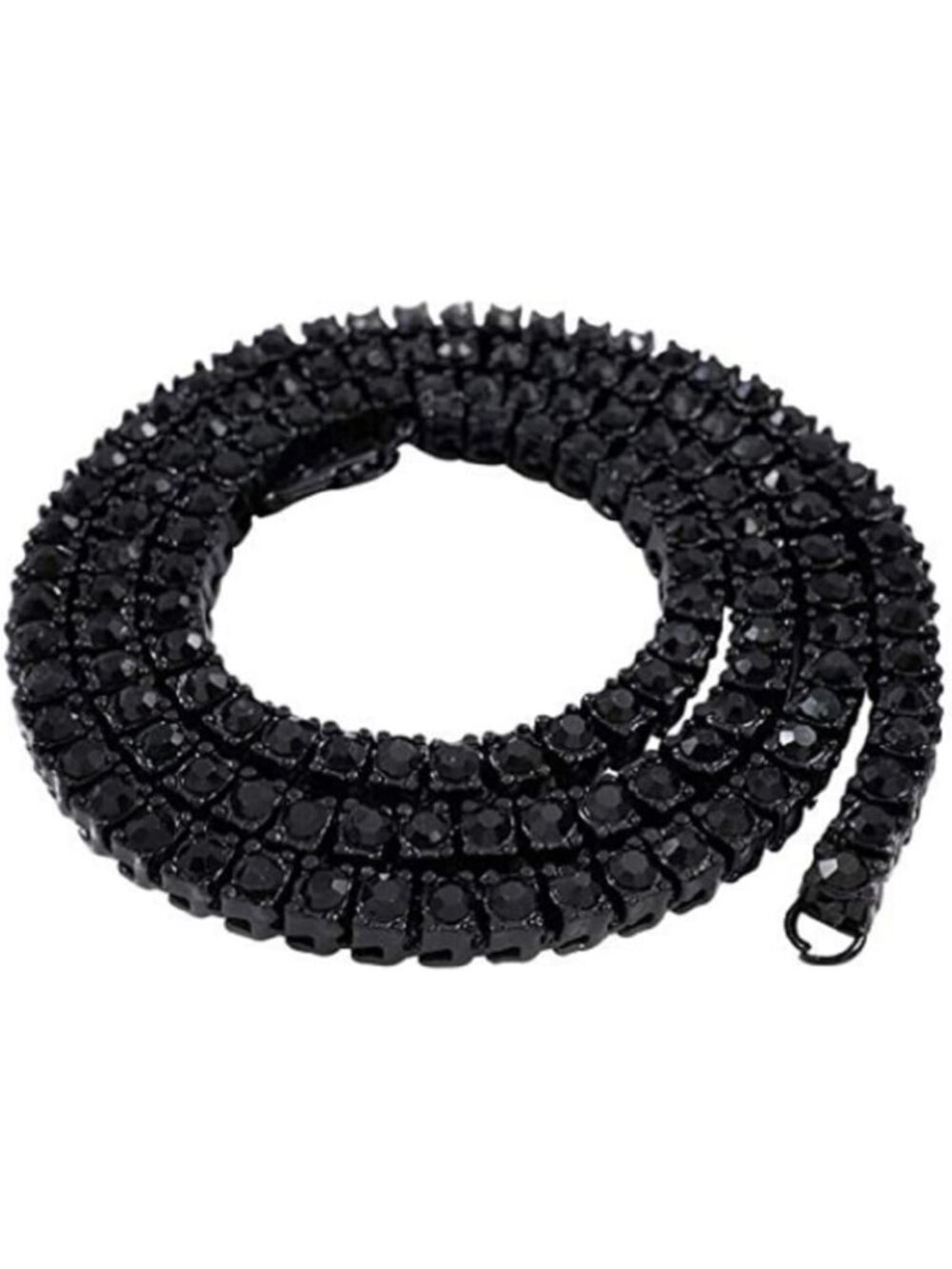 Iced-Out Men's Tennis Chain Necklace - Multiple Lengths & Colors Available